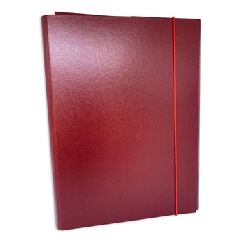 Mapa din Carton cu Elastic, 230x315x20 mm, Max. 200 Coli, Bordo, Articole Birou Mapa din Carton cu Elastic, 230x315x20 mm, Max. 200 Coli, Bordo, Articole Birou