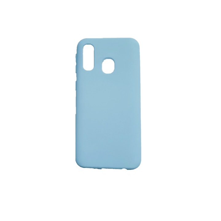 Alc Mobile Puha tapintású szilikon tok, kompatibilis: Samsung Galaxy A20e, tejes kék