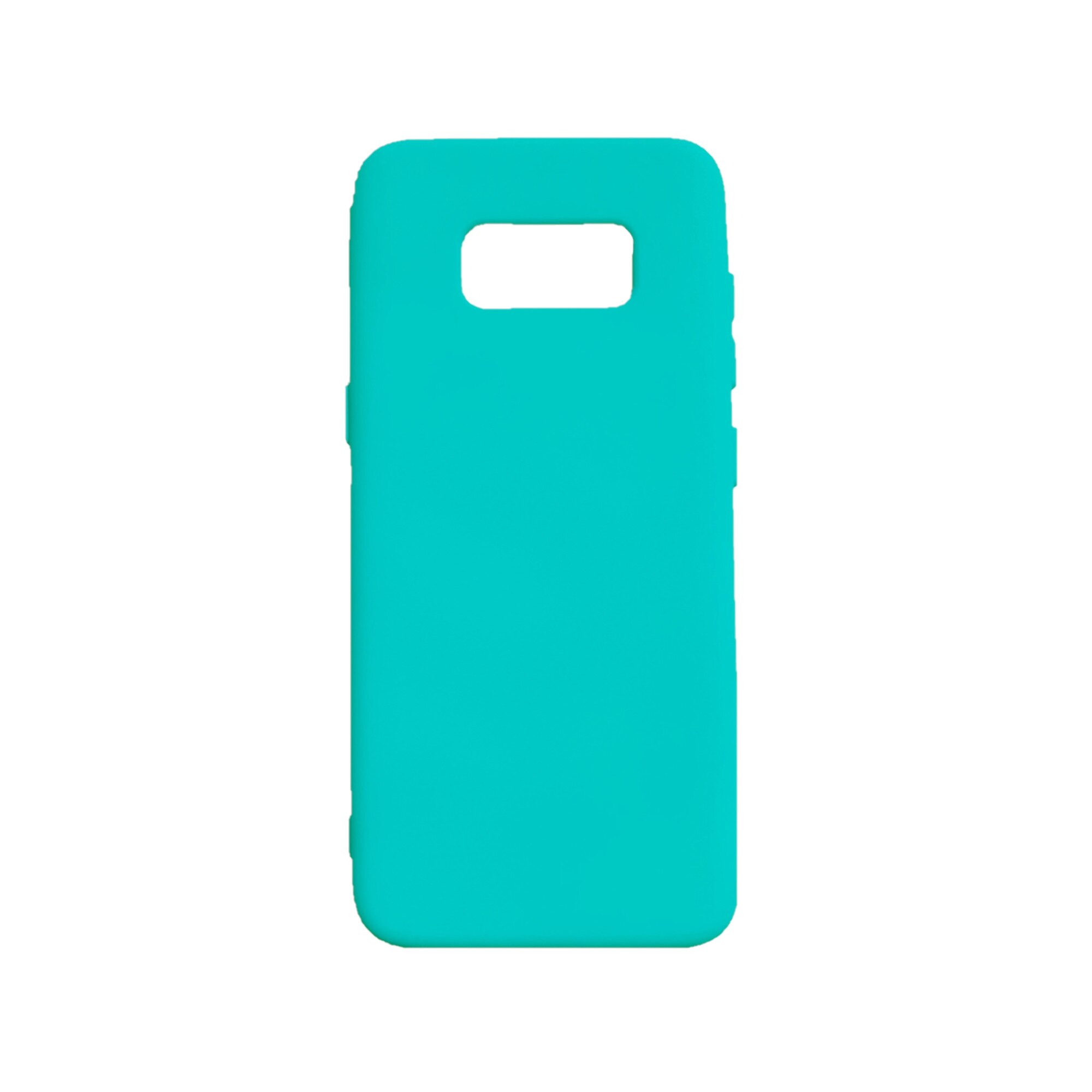 Husa silicon soft-touch compatibila cu Samsung Galaxy S8, Turquoise Mint
