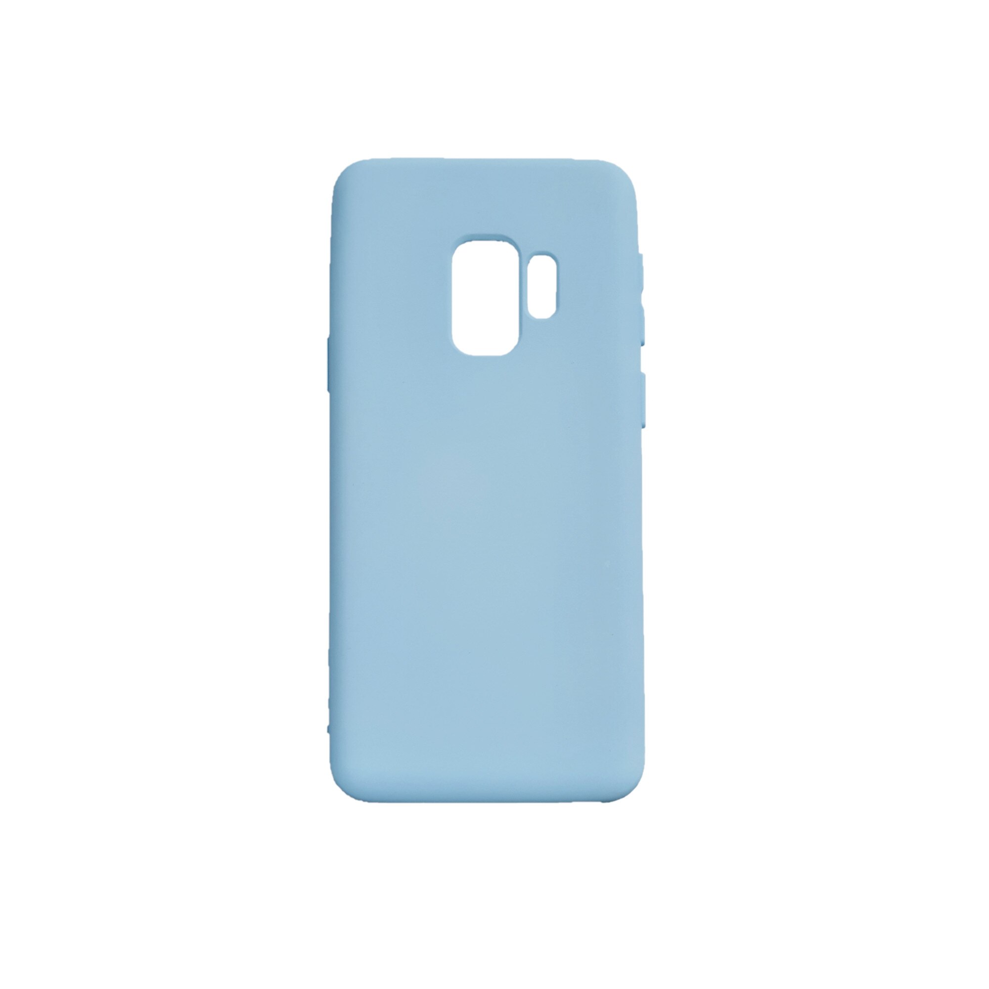 Husa silicon soft-touch compatibila cu Samsung Galaxy S9, Milky Blue