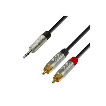 Cablu audio Adam Hall jack 3.5-rca 6m Cablu audio Adam Hall jack 3.5-rca 6m