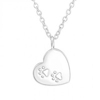 Colier Argint 925 cu Pandantiv LOVE MY PET pentru fetite, din argint 925, inclus cutie bijuterii, Colectia Girly