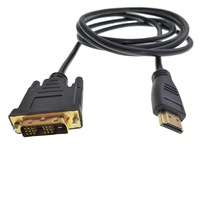 Cablu Lanberg 40275, conector HDMI tata la DVI-D tata (18+1), 1.8m , single link, transmisie digitala, negru