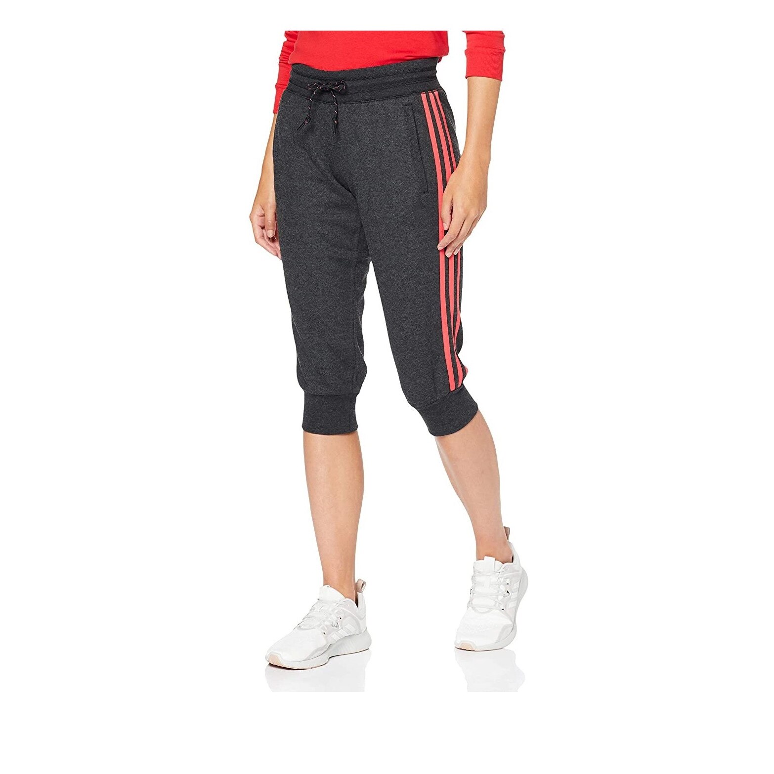Pantaloni, Adidas, Gri inchis, M