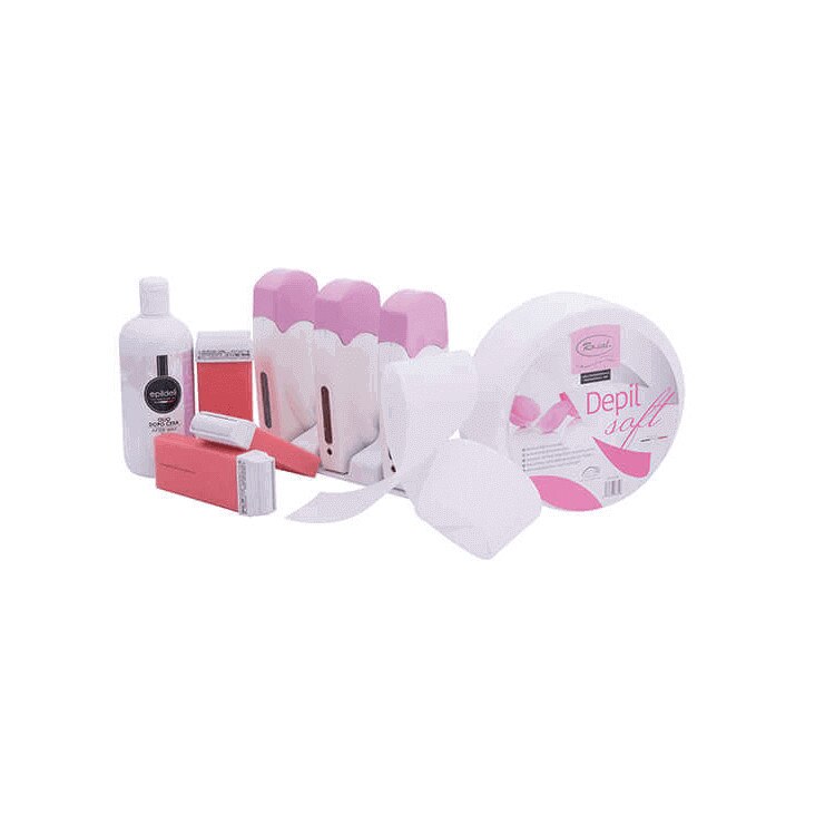 Set epilat Trio Basic, Biemme, roz, 6 produse