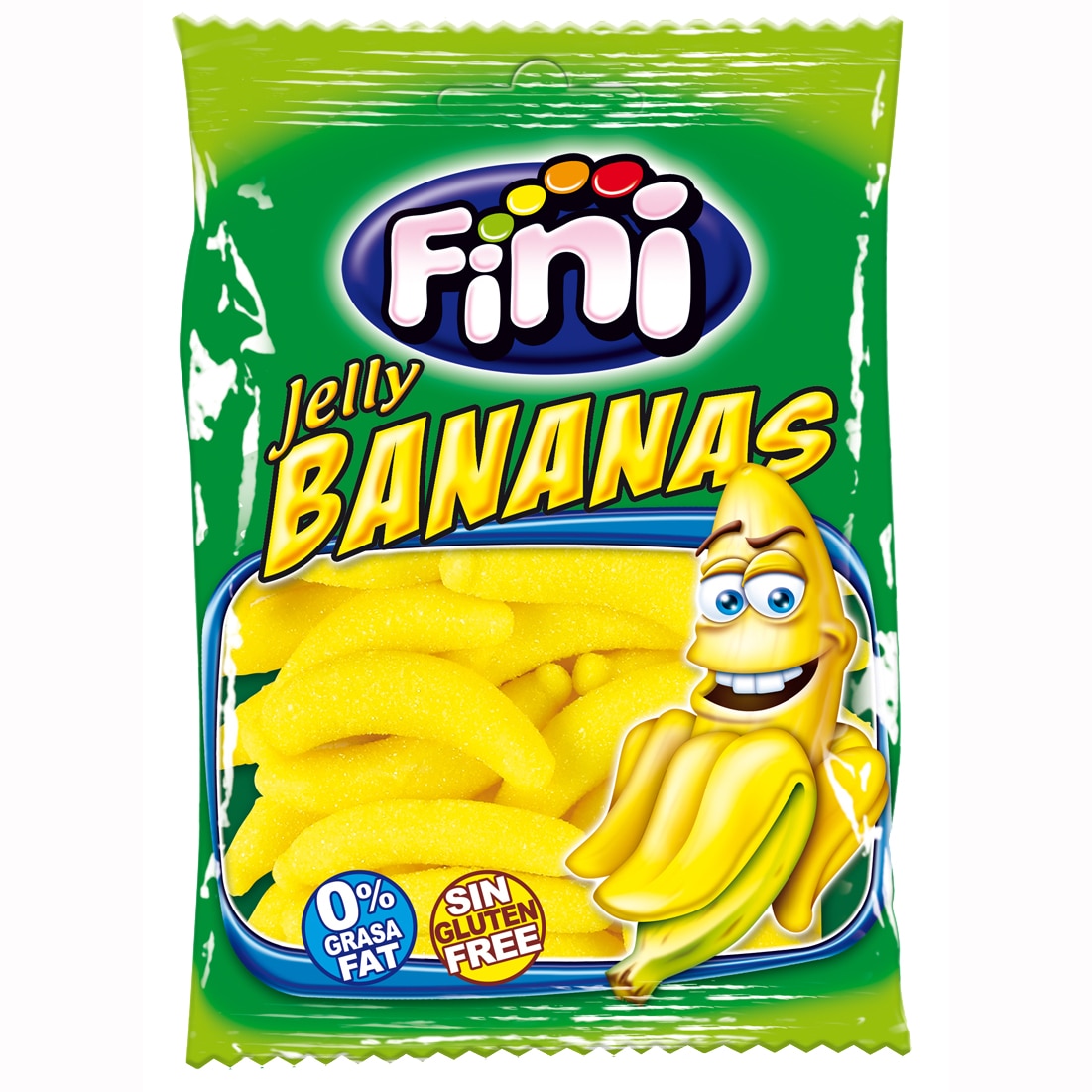 Jeleuri gumate fara gluten cu aroma de banane Fini, 100g
