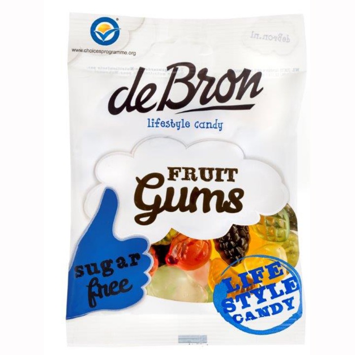 Jeleuri gumate cu aroma de fructe, fara zahar si fara gluten Debron, 100g