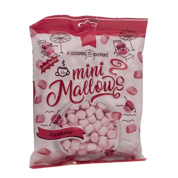 Minibezele cu aroma de zmeura Debron, 150g Minibezele cu aroma de zmeura Debron, 150g