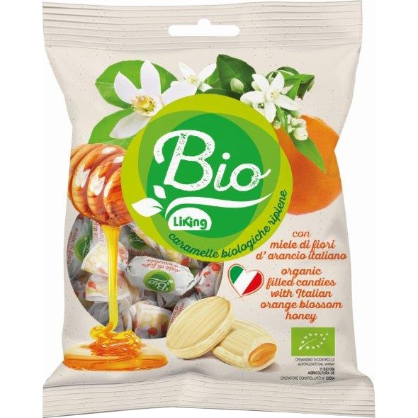 Bomboane fara gluten cu miere de flori de portocal BIO Liking, 90g