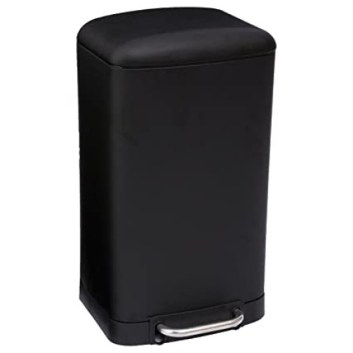 Cos gunoi Retro Line, Negru, 30 litri, cu pedala, 34 x 32 x 61 cm, greutate 4 KG