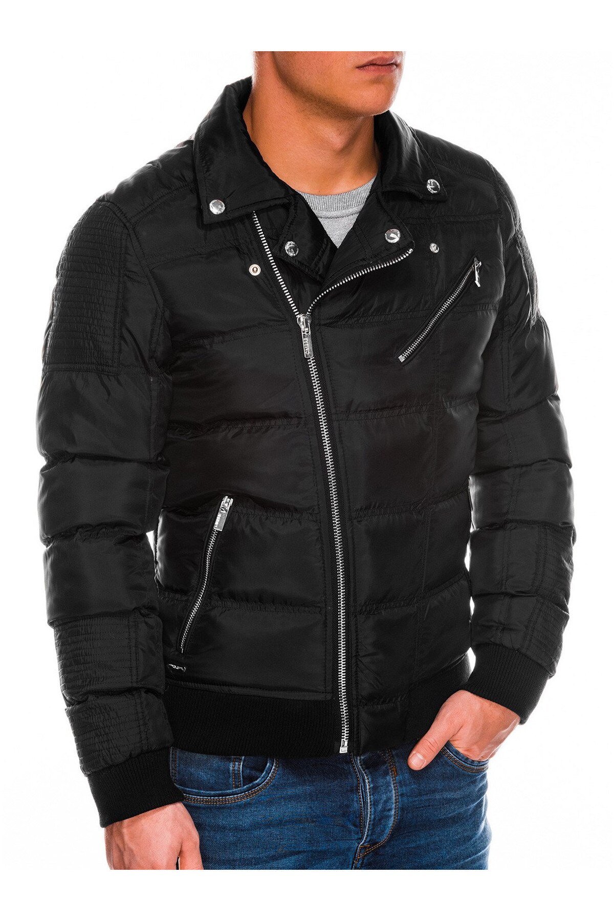 Geaca barbati C373 - negru, Negru