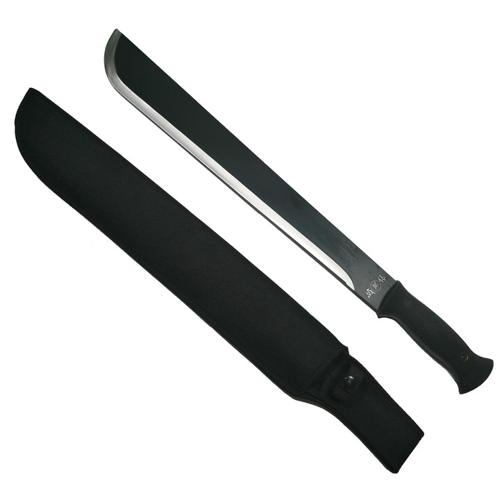 Machete, Inox (rozsdátlan) acél, Fekete, Dzsungelláz, 57.5 cm