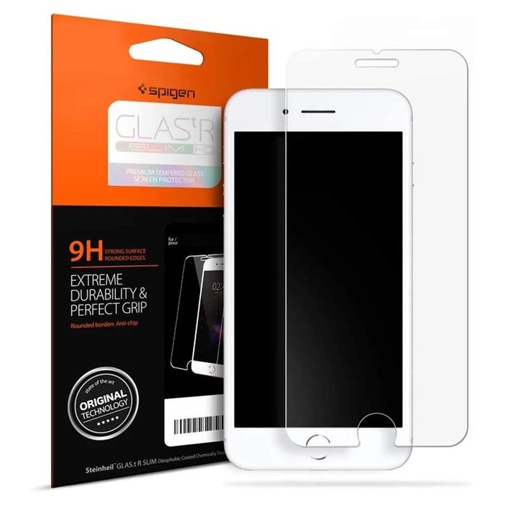 Spigen GLAS.tR Slim Apple iPhone SE (2020)/8/7 kijelzővédő (AGL01374) (AGL01374)