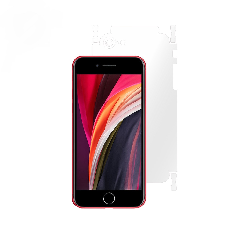 Folie Smart Protection iPhone SE 2020 spate si laterale,protectie completa spate si laterale, Smart Spray®,Smart Squeegee®,microfibra si instructiuni instalare incluse