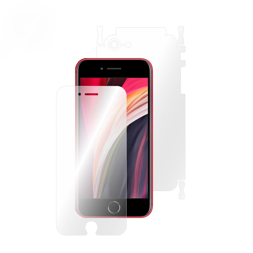 Folie Smart Protection iPhone SE 2020 fullbody,protectie completa ecran,spate si laterale, Smart Spray®,Smart Squeegee®,microfibra si instructiuni instalare incluse