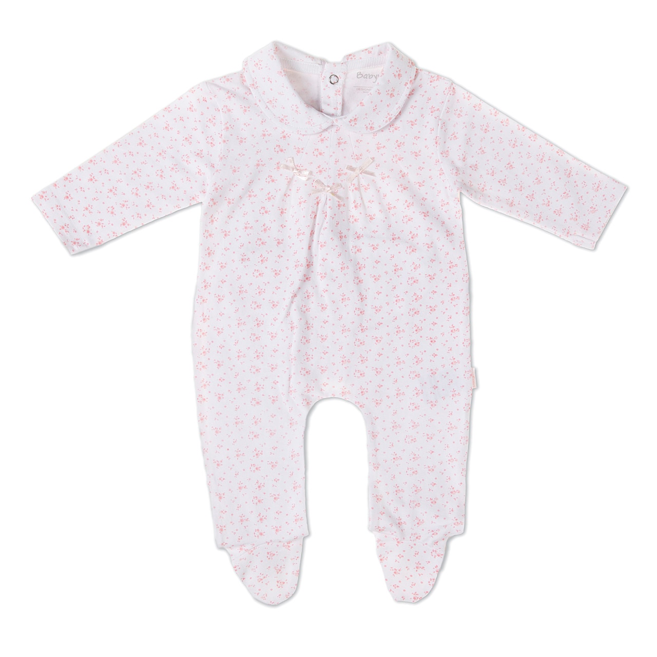 Salopeta Babybol fetita, imprimeu flori roz, 9 luni, 74 cm