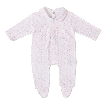 Salopeta Babybol fetita, imprimeu flori roz, 3 luni, 62 cm Salopeta Babybol fetita, imprimeu flori roz, 3 luni, 62 cm