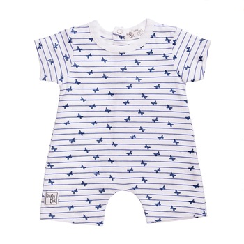 Salopeta Babybol fetita, imprimeu fluturi blue, 9 luni, 74 cm Salopeta Babybol fetita, imprimeu fluturi blue, 9 luni, 74 cm