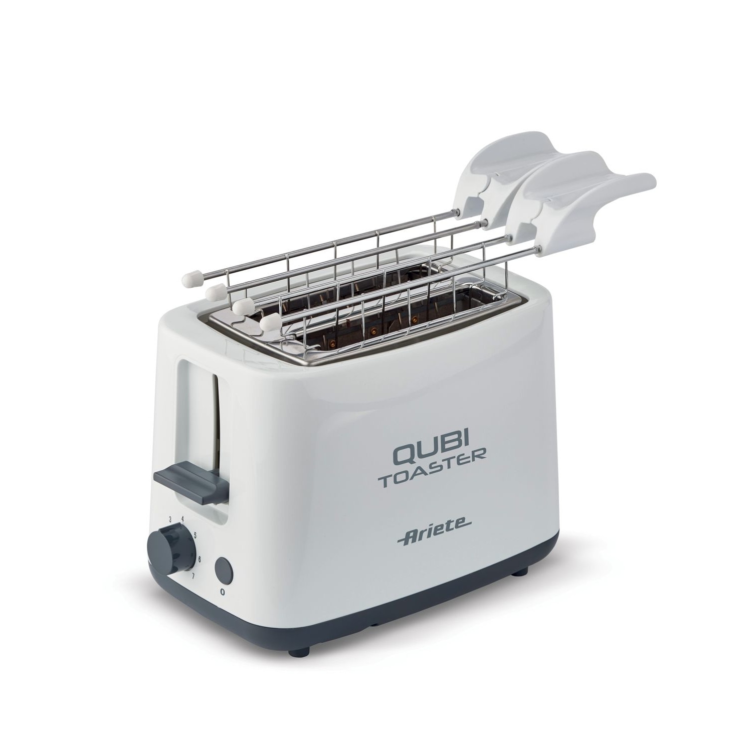 Prajitor paine Ariete 157 QUBI, 650 W, 2 felii, Alb