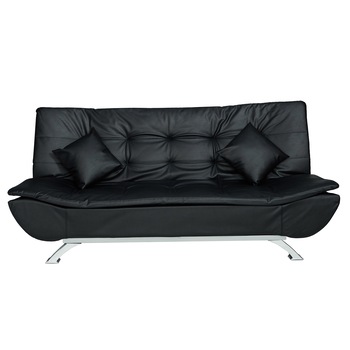 Canapea extensibila Oslo, piele ecologica neagra, 114x190 cm Canapea extensibila Oslo, piele ecologica neagra, 114x190 cm