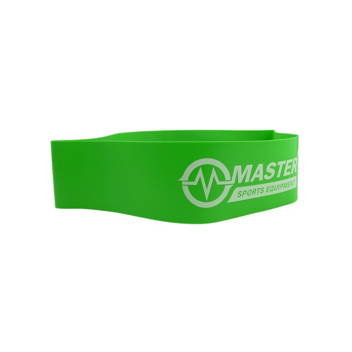Banda elastica fitness / aerobic Master Sport, circulara, rezistenta usoara, verde