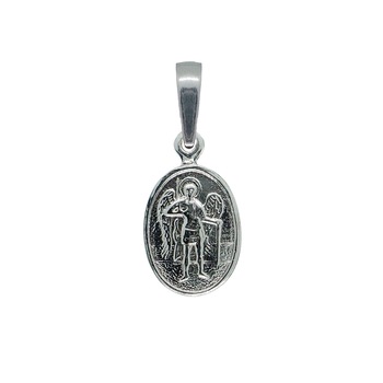 Dras - 4382125 medál, Szent Mihály arkangyal, ezüst