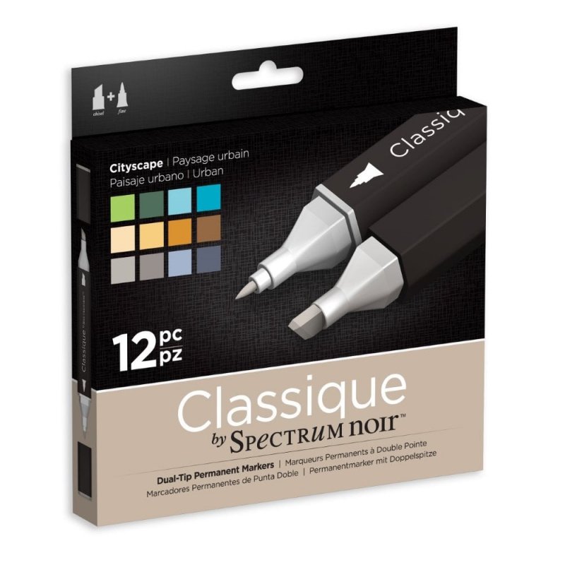 Set 12 Markere Spectrum Classique - Cityscape