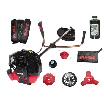 Set Motocoasa benzina RUPEZ RZT 4200, 4200W, 4 Discuri Inox + Tambur, Motor 56cc + Mosor cu fir + Ulei amestec 1L Set Motocoasa benzina RUPEZ RZT 4200, 4200W, 4 Discuri Inox + Tambur, Motor 56cc + Mosor cu fir + Ulei amestec 1L