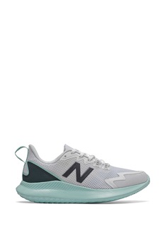 New Balance, Pantofi de plasa cu aspect tricotat, pentru alergare, Alb, 9 New Balance, Pantofi de plasa cu aspect tricotat, pentru alergare, Alb, 9