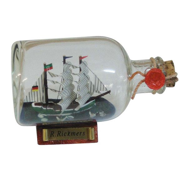 Vaporas Sea Club in sticla, model Rickmer Rickmers,L 9cm