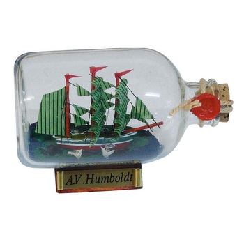 Vaporas Sea Club in sticla, model Alexander von Humboldt, L 9cm Vaporas Sea Club in sticla, model Alexander von Humboldt, L 9cm