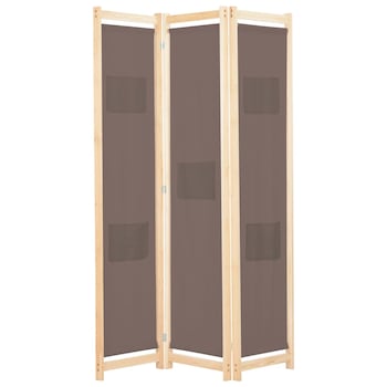 Paravan/Separator camera, vidaXL, Lemn/Textil, 120 x 170 x 4 cm, Maro Paravan/Separator camera, vidaXL, Lemn/Textil, 120 x 170 x 4 cm, Maro