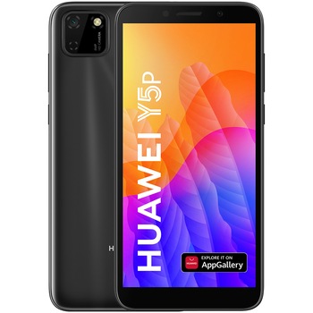 Telefon mobil Huawei Y5P, Dual SIM, 32GB, 4G, Midnight Black Telefon mobil Huawei Y5P, Dual SIM, 32GB, 4G, Midnight Black