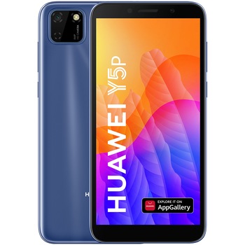 Telefon mobil Huawei Y5P, Dual SIM, 32GB, 4G, Phantom Blue Telefon mobil Huawei Y5P, Dual SIM, 32GB, 4G, Phantom Blue