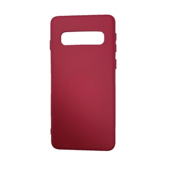 Husa silicon soft-touch compatibila cu Samsung Galaxy S10, Mov Visiniu Husa silicon soft-touch compatibila cu Samsung Galaxy S10, Mov Visiniu