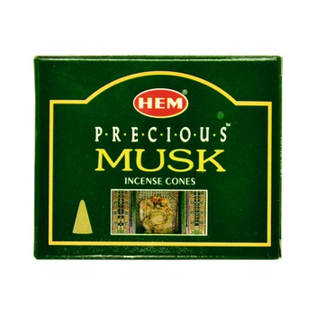 Conuri parfumate HEM, Musk Precious 10 buc Conuri parfumate HEM, Musk Precious 10 buc