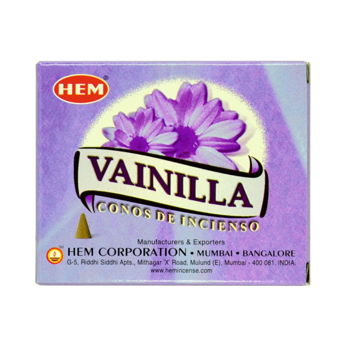 Conuri parfumate HEM, Vanilie 10 buc