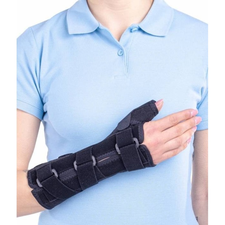 Orteza de incheietura mainii mana deget fixa Triamed Triafix M Finger, SRT230, Negru, 4, Drept