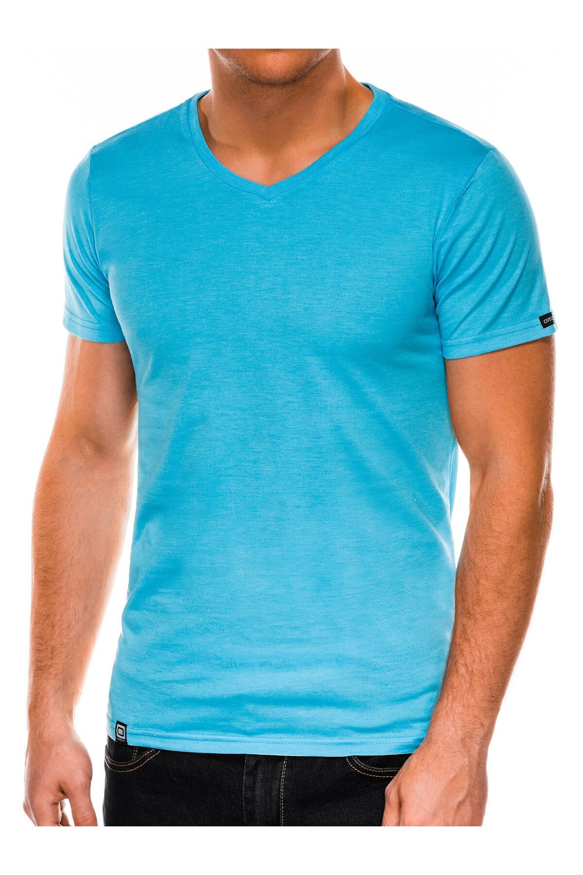 Tricou barbati S1041 - albastru-deschis, Albastru, 2XL