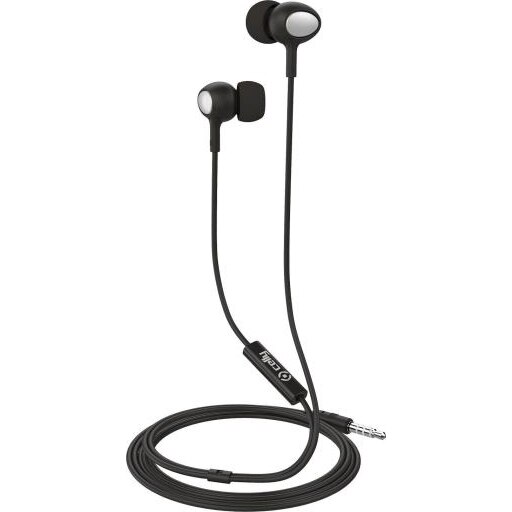 Casti audio Celly, In-ear, Jack 3.5mm, Negru