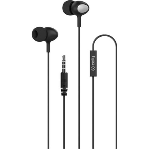 Casti audio Celly, In-ear, Jack 3.5mm, Negru