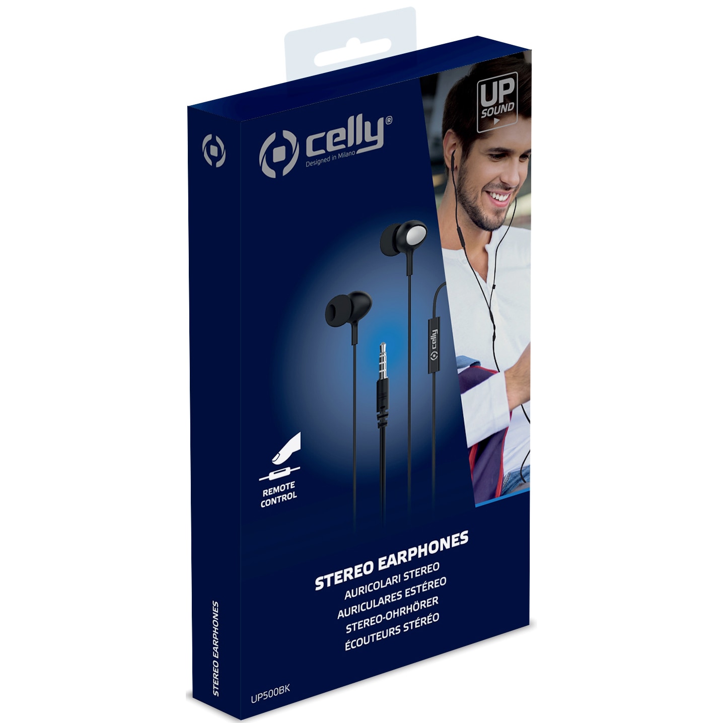 Casti audio Celly, In-ear, Jack 3.5mm, Negru