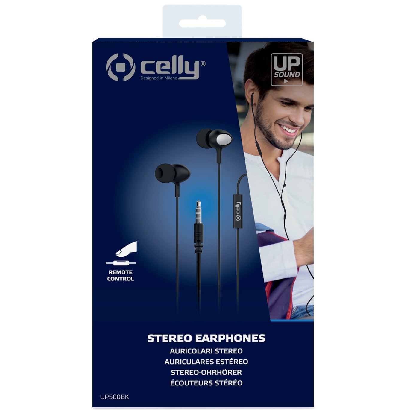 Casti audio Celly, In-ear, Jack 3.5mm, Negru
