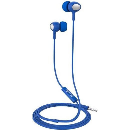 Casti audio Celly, In-ear, Jack 3.5mm, Albastru