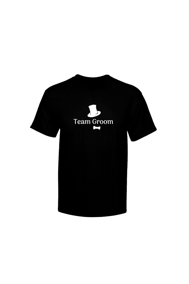Tricou personalizat, Team Groom, pentru barbati, Negru, Negru