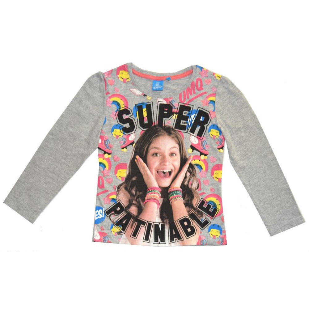 Bluza maneca lunga Soy Luna gri 6 ani , 116 cm