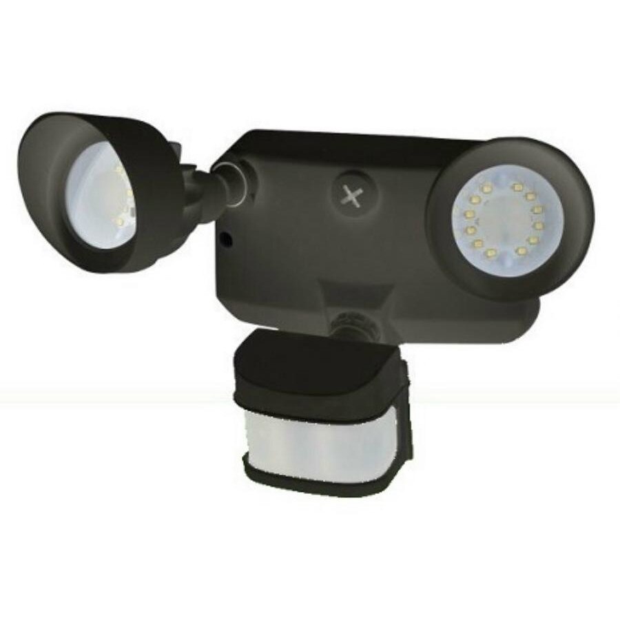 Proiector led 2x10W (2x75W) cu senzor de prezenta, IP65, negru, multiled, lumina rece