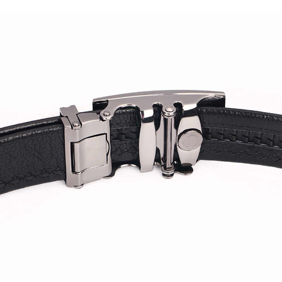 Curea cu inchidere automata 100% Piele Naturala BTG-R001 , Negru