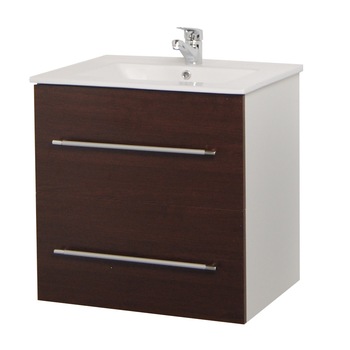 Baza si lavoar seria 054 - 60cm, suspendat cu sertare , Badenmob , Wenge Baza si lavoar seria 054 - 60cm, suspendat cu sertare , Badenmob , Wenge