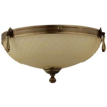 Plafoniera BUSSY LIGHTING 3062 Classic Desing Diametru 31cm, 3xE14, metal, alama, finisaj bronz antic / sticla ananas Plafoniera BUSSY LIGHTING 3062 Classic Desing Diametru 31cm, 3xE14, metal, alama, finisaj bronz antic / sticla ananas